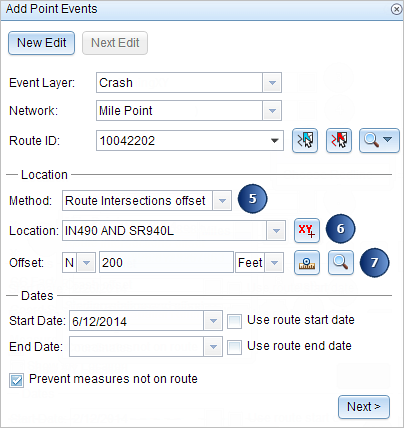 Add Point Events by referent offset Add Point Events by referent offset